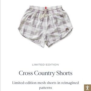 Tracksmith houndstooth Limited Edition shorts M